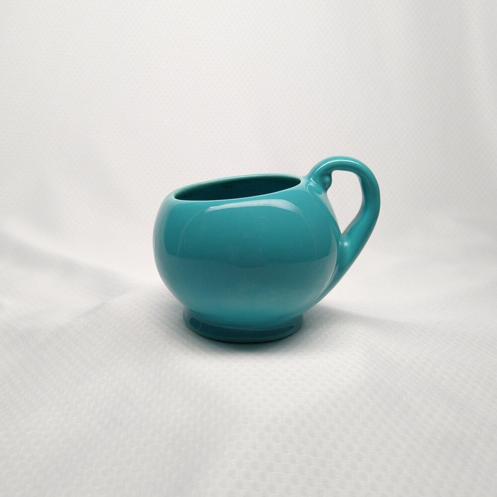 Metlox Poppytrail 200 Series Coffee Mug Glossy Turquoise Vintage Mid-Century
